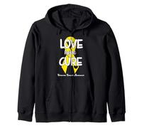 Love Cure Hope Yellow Ribbon Sarcoma Cancer Awareness Sweat à Capuche
