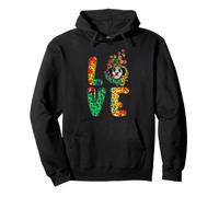 Love Dalmatian Dog Paw Sunflower Tie Dye Funny Puppy Lover Sweat à Capuche