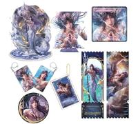 Love Deepspace Rafayel Cadeaux | Jeu Figurine Support en Acrylique, Porte-clés, Carte, Badges | Rafayel Cosplay Collections