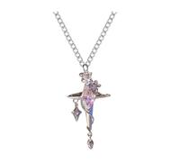 Love Deepspace ShengXingHui Collier Porte-clés 2 Pack ShengXingHui Cosplay Accessoire Étoile Pendentif Bijoux (Silver-2)