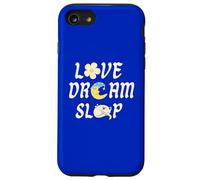 Love Dream Sleep Chat Lune Fleur Sweet Cute Lazy Novelty Coque pour iPhone SE (2020) / 7/8