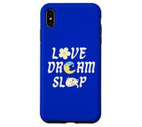 Love Dream Sleep Chat Lune Fleur Sweet Cute Lazy Novelty Coque pour iPhone XS Max