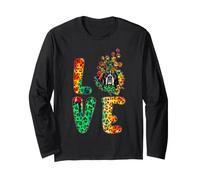 Love English Pointer Dog Sunflower Tie Dye Funny Puppy Lover Manche Longue