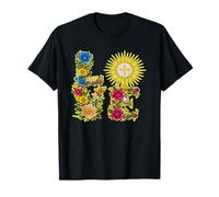 Love Eucharistie Catholiques Sacré Sainte Communion Floral T-Shirt