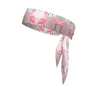 Love Flamingo Bandeau de sport absorbant la transpiration, antidérapant et réglable, pour la course, le basket-ball, le yoga