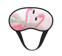 Love Flamingo Masque universel léger pour les yeux Idéal pour les voyages, les siestes au bureau et le travail de nuit Fournit un environnement de sommeil confortable