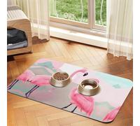 Love Flamingo Pet Nappe en cuir absorbant pour chien ou chat