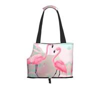 Love Flamingo Sac à bandoulière pour animal de compagnie Motif flamant rose