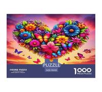 Love Flowers Puzzle 1000 Pièces Educa Jouet en Bois Jeu D'Intelligence Décoration Intérieure Jeu Éducatif Challenge Toy Adultes Et Enfants À Partir De 14 Ans 70x50cm/1000pcs