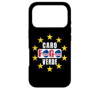 Love Fogo Cabo Carte du Cap-Vert avec Drapeau du Cap-Vert Coque pour iPhone 17 Pro