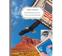 Love for America - Graph Notebook - 1/4 Inch Grid Paper, 8.5 x 11 in, 110 Pages: perfect to tackle your math, science, or design projects