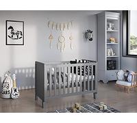 Love For Sleep Lit Bébé Évolutif en Bois 120x60 cm Blanc Francis avec Matelas en Mousse - Lit Enfant Fille ou Garçon