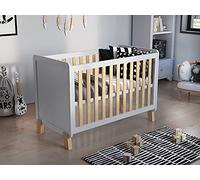 Love For Sleep Lit Bébé Évolutif en Bois 120x60 cm Blanc Francis - Lit Enfant Fille ou Garçon