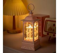 LOVE FOR YOU Paillettes Boule à Neige Lanterne Boîte à Musique Lumière de Transport Carrousel Cheval Décoration de Chambre pour Filles Femmes Bébé Enfants Fille Petite-Fille Noël Anniversaire Cadeaux