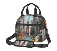 Love from New York Prints Sac à déjeuner fourre-tout pour homme et femme, sac isotherme pour l'école, le pique-nique, le travail en plein air