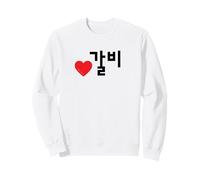 Love Galbi Korean Food Mot Amusant Hangul Sweatshirt