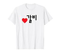 Love Galbi Korean Food Mot Amusant Hangul T-Shirt