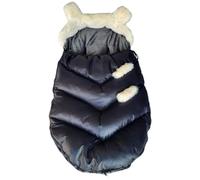Love Gifts® Chancelière universelle pour poussette, imperméable et respirante, coque bébé, nacelle et buggy - Chancelière d'hiver en polaire douillette et fausse fourrure pour bébé avec capuche, beige