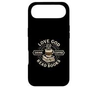 Love God Drink Coffee Read Books Christian Book Lover Coque pour iPhone Air