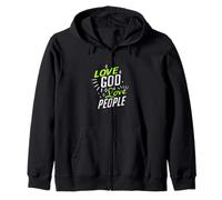 Love God Love People - Christian God Faith Hope - Citrons Verts Sweat à Capuche