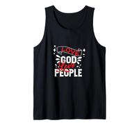 Love God Love People - Christian God Faith Hope - Script Débardeur