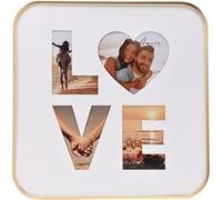 Love Gold Cadre collage pour 4 photos - 16 x 16 WD2365 (Taille unique) (Blanc)