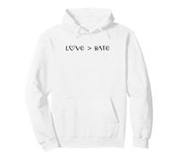 Love Greater is Than Hate Sign Love Equality Love Wins Heart Sweat à Capuche