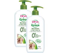 Love&Green Bio Liniment À L’Huile D’Olive Bio Peaux Sensibles À Réactives 2x500ml Promo Pack