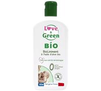 Love & Green Liniment certifié bio sans parfum - 500 ml - Fabriqué en France