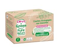 Love&Green Pure Nature Couches Hypoallergéniques Et Écolabellisées Non Blanchies Taille 2 Pièces 35