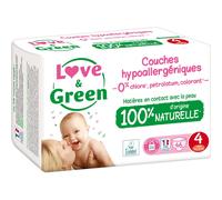 Parapharmacie en ligne > Bébé & Maman > Soins bébé > Change pour bébé Love & Green Couches certifiées Ecolabel Hypoallergéniques4 x 46