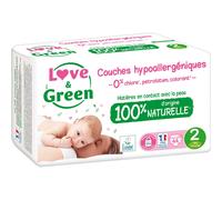 Love & Green Couches hypoallergéniques Taille 2 (3-6 kg) x44