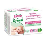 LOVE & GREEN - Couches Bébé Taille 2 (3-6 kg) - 36 Couches