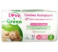 Love & Green Couches hypoallergéniques Taille 2 (3-6 kg) x44