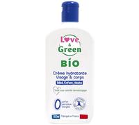 Love & Green - Crème Hydratante Visage/Corps Bio 0% 500 ml - Fabriqué en France