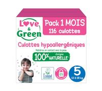 LOVE & GREEN - Culottes T5 (12-18 kg) - Pack 1 Mois -116 Culottes