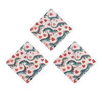 Love Green Dragon Lot de 3 désodorisants à suspendre pour voiture, maison, bureau Noir