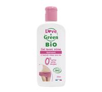 Love & Green - Gel Lavant Intime Apaisant Bio 200 ml - Pour Femmes Sensibles - Nettoyage Hygiénique Intime - Apaise l'Inconfort - Formule Naturelle et Hypoallergénique