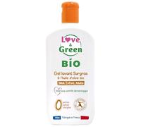 Love&Green Gel Lavant Surgras À L'Huile D'Olive Bio Sans Parfum Sans Sulfate Flacon Pompe 500ml