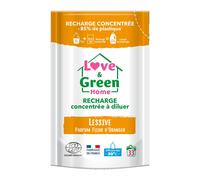 Love Recharge concentrée à diluer de lessive parfum fleur d'oranger. Certifiée Ecodétergent par Ecocert - Fabriquée en France - 500ml pour reconstituer 1,5L de lessive.