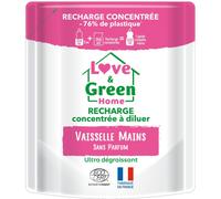 Love&Green Home Recharge Concentrée Liquide Vaisselle 0% 166ml