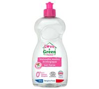 Love & Green Homme Liquide Vaisselle Mains Ultra-Dégraissant Sans Parfum 500ml