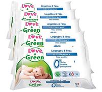 Love & Green - Lingettes A l'Eau 56 Pièces - Lot de 5