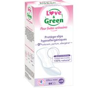 Love&Green Protège-Slips Pour Fuites Urinaires Anti-Irritation Ultra Mini 28 Pièces