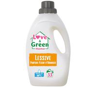 Love & Green Home Lessive certifiée Eco-détergent - Rechargeable, Parfum fleur d'oranger - 1,5 L