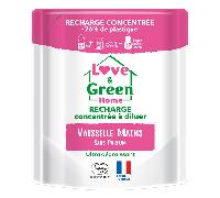 Love & Green Recharge liquide vaisselle Sans parfum certifiée Ecodétergent