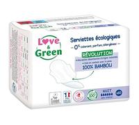 LOVE & GREEN - Serviettes Nuit Naturelle 0% X10 - Lot De 4 - Vendu Par Lot