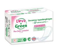 Love & Green Serviettes pour Fuites Urinaires Extra 10 unités