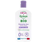 Love & Green - Shampoing doux certifié BIO - Pour toute la famille - Nettoyage doux - Formule certifiée bio - Enrichi en aloe vera et calendula
