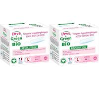 Love & Green - Tampons Digitaux NORMAL x 16 - Gestion du flux menstruel - coton - Sans produits chimiques nocifs - Sans test sur les animaux (Lot de 2)